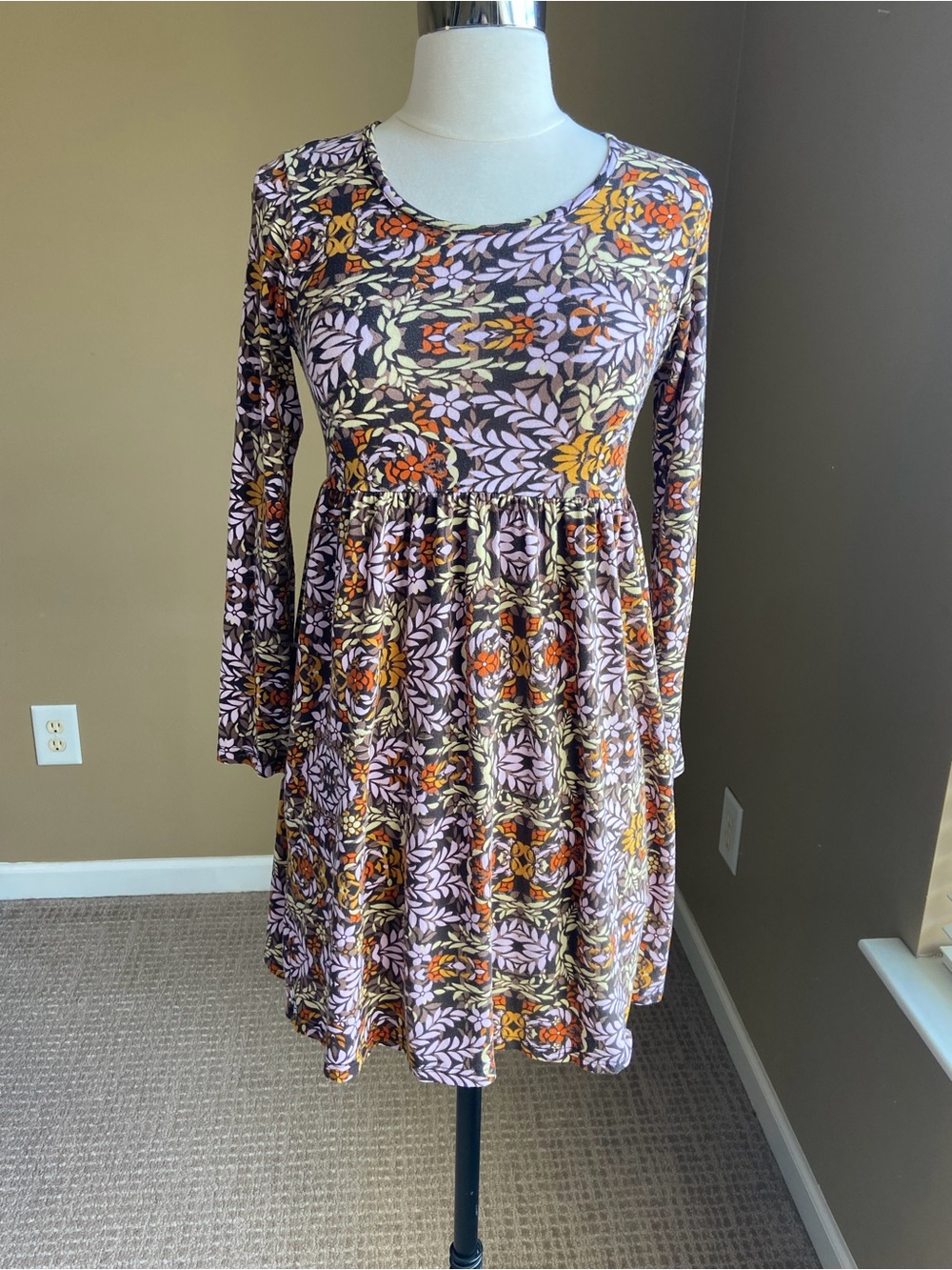 Earthbound Trading Swing Dress Small Boho Cottage Hippie Granola Fairy Whimsy